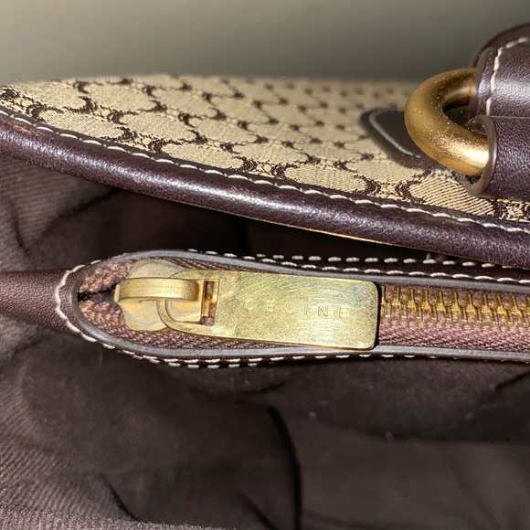 GUC CELINE MACADAM BLASON HANDBAG - Picture 2 of 10